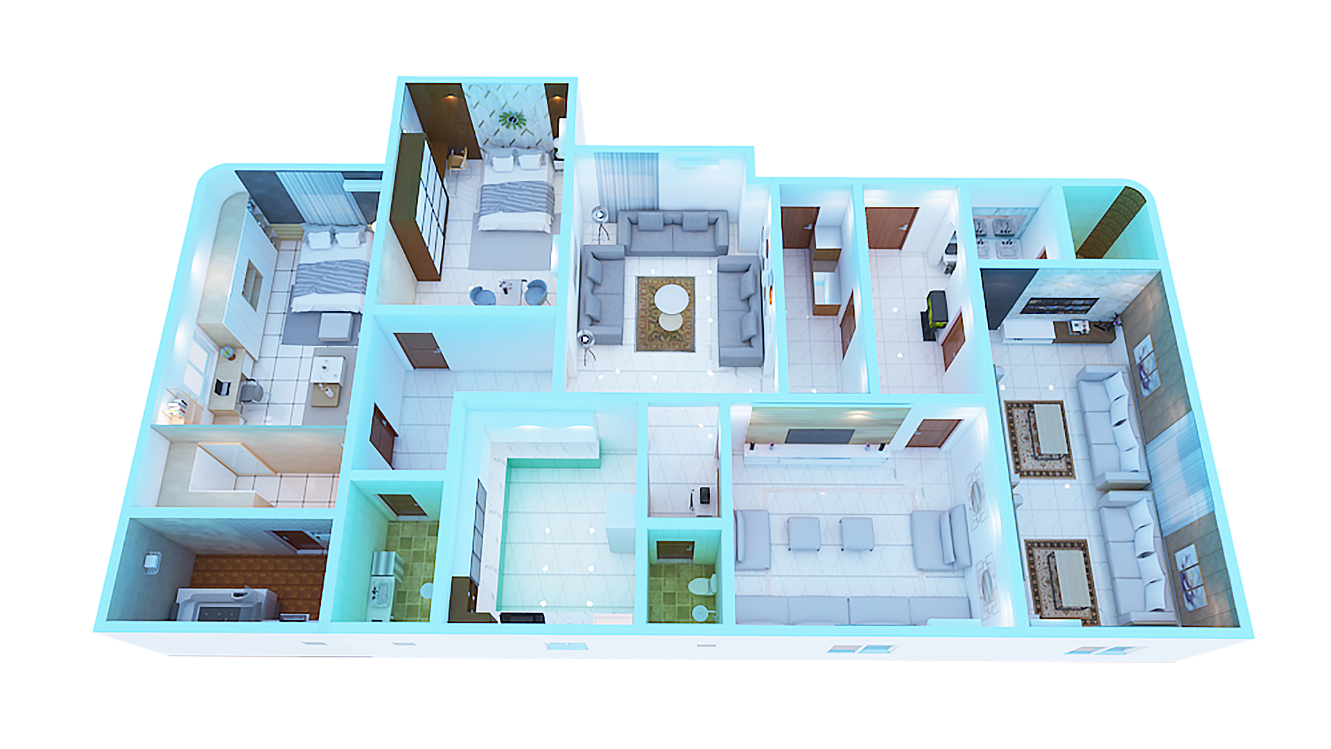 3d floor plan sample